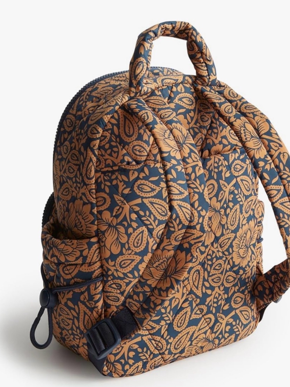 VERA BRADLEY Small Banbury Backpack-Lotus Montage Roasted Pecan - Picture 7 of 10